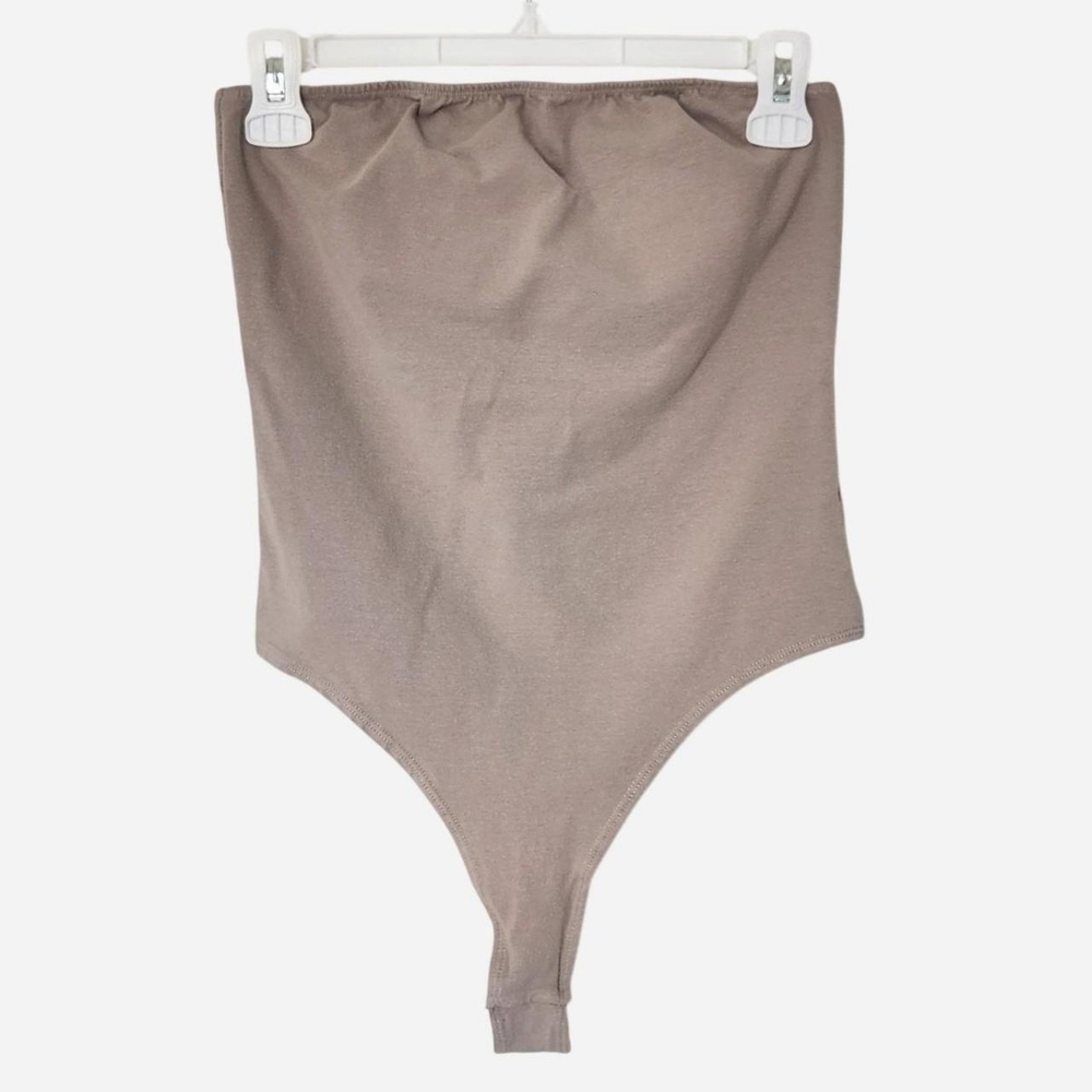 American Apparel Grey Cotton Bodysuit